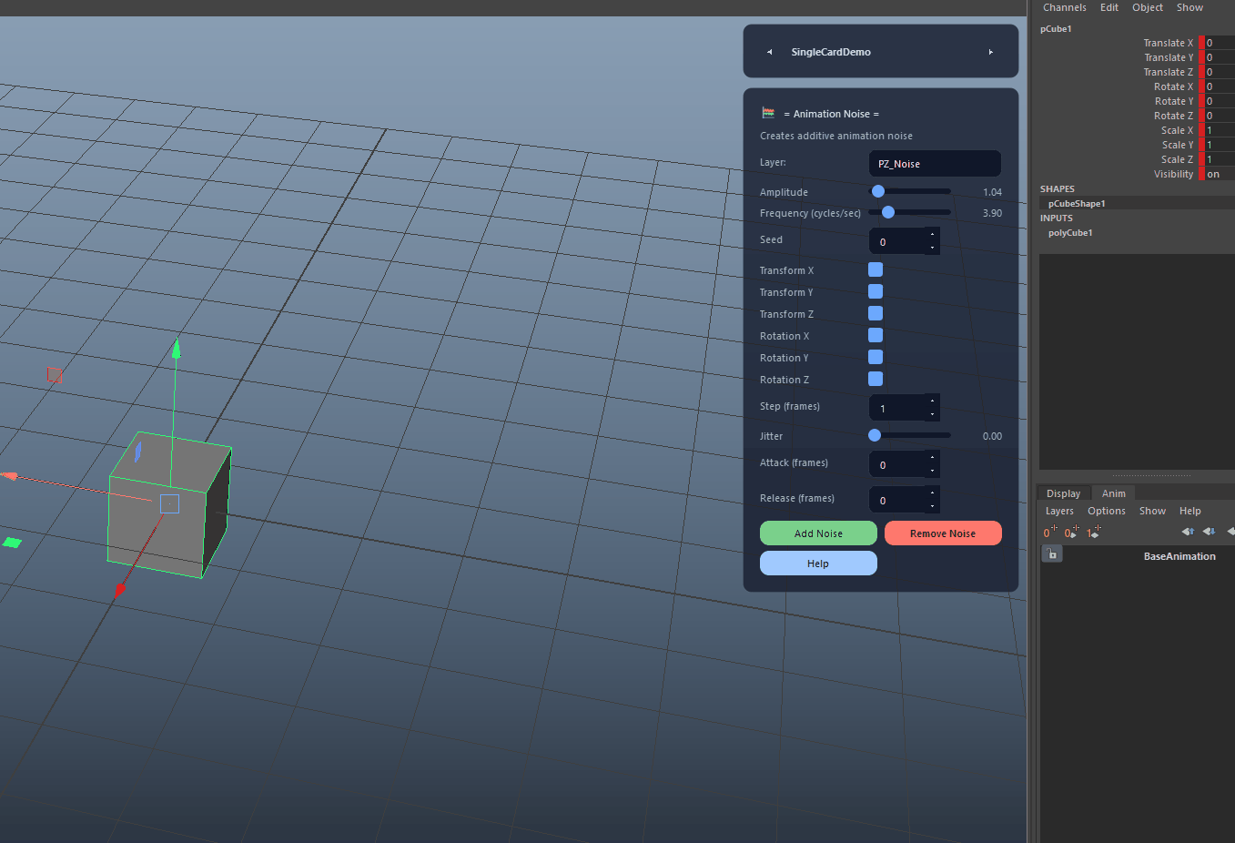 Layer-Only, Non-Destructive Noise demo