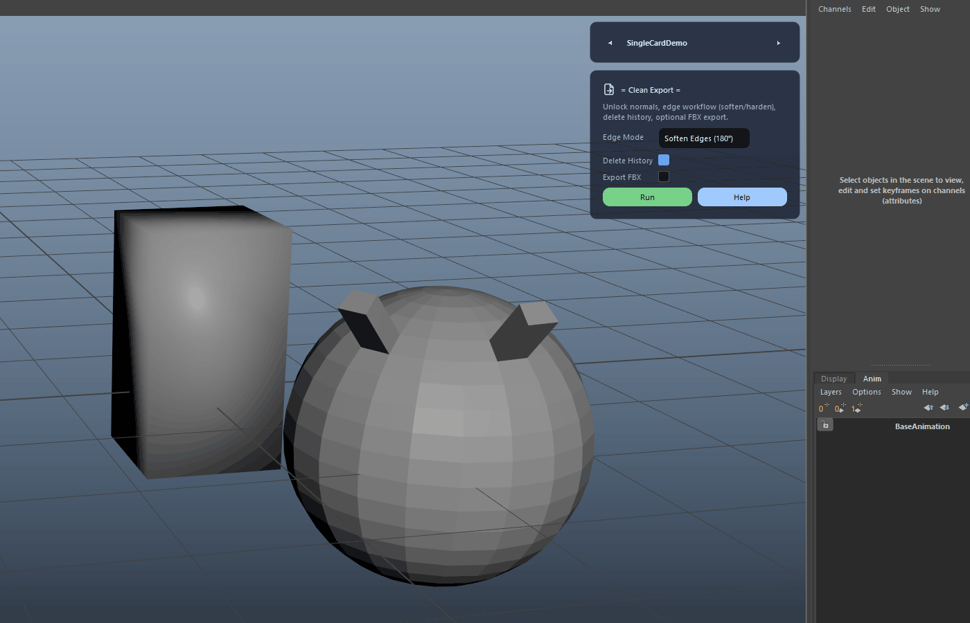Export FBX (Selection) demo