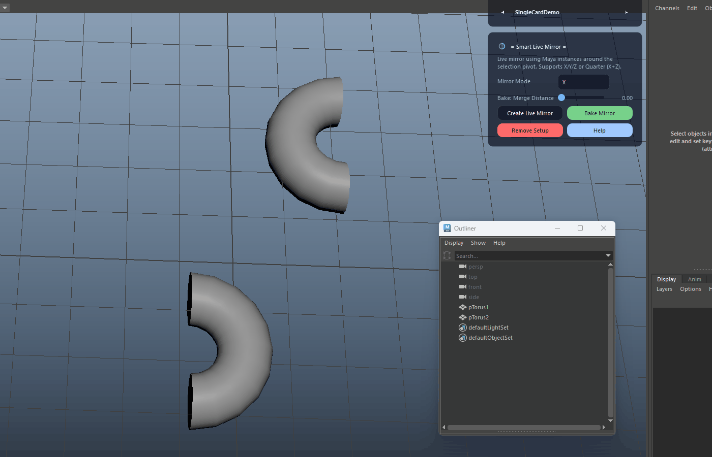 Pivot-based Symmetry Center demo