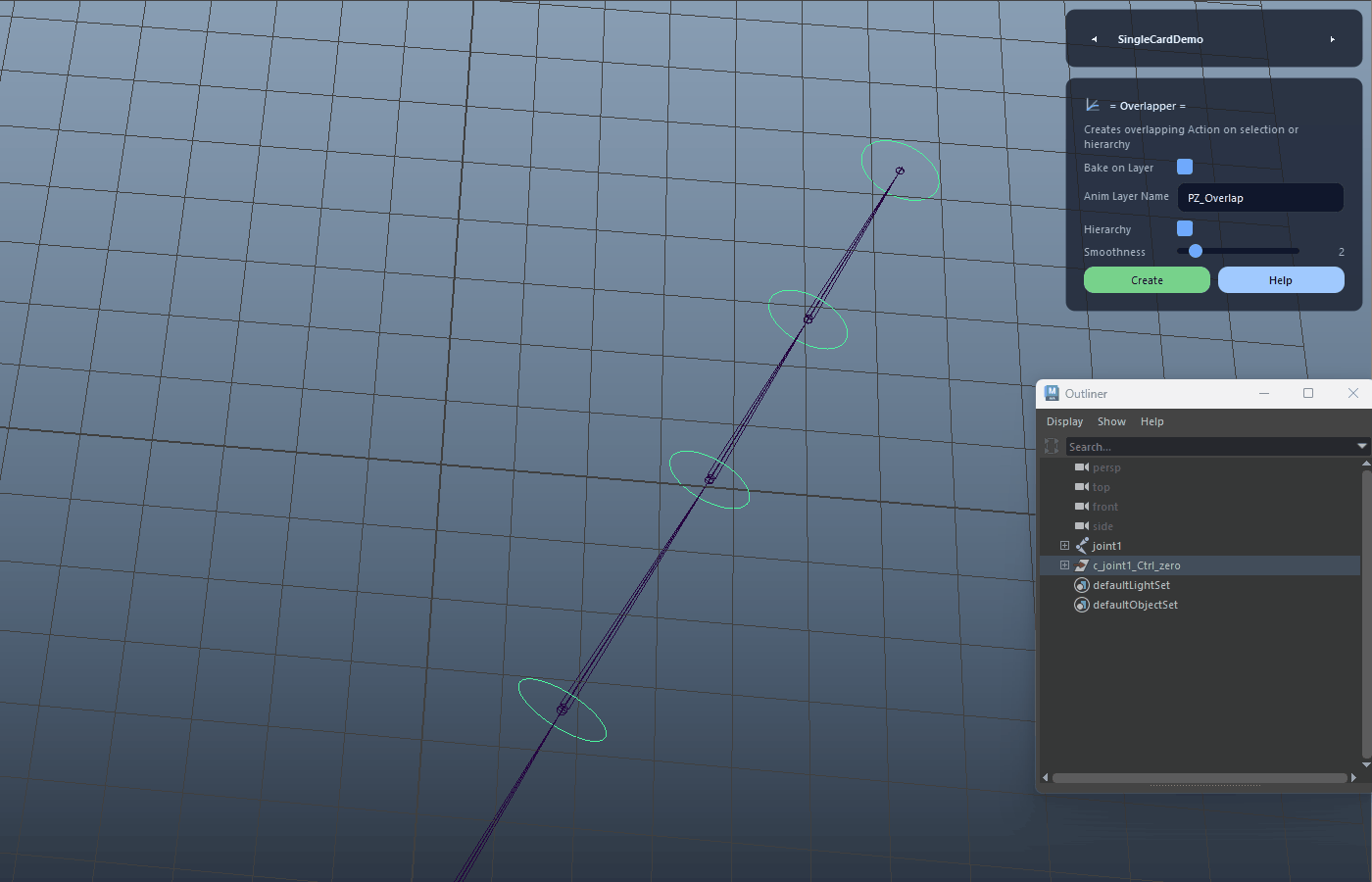 Create Overlap Action demo