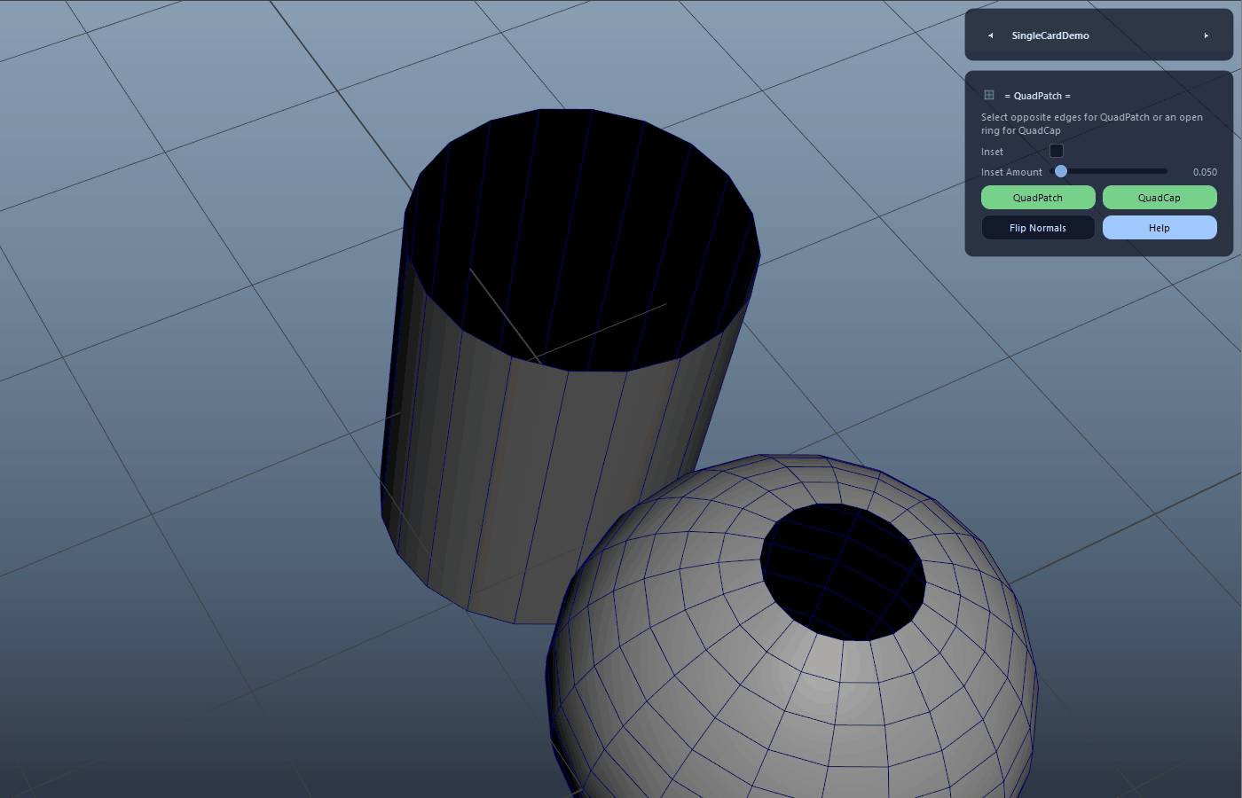 QuadCap (Even Border Ring) demo
