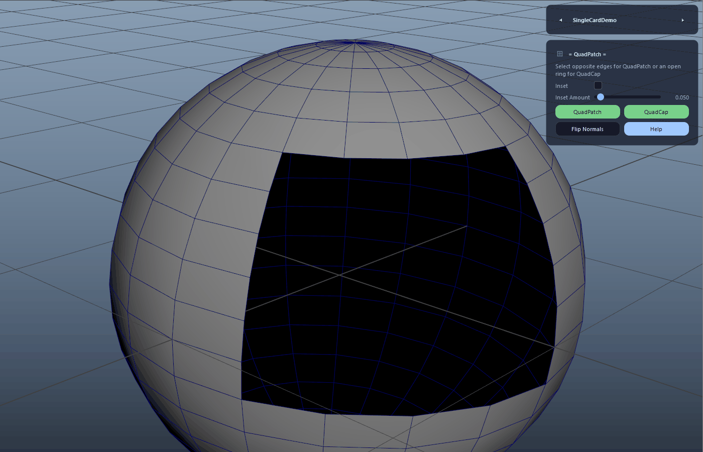 QuadPatch (Opposite Border Segments) demo