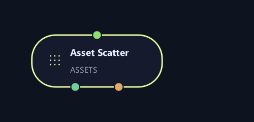 Asset Scatter graph node