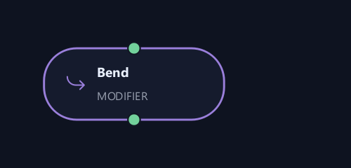 Bend graph node