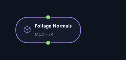 Foliage Normals graph node