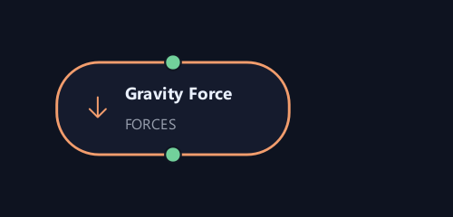 Gravity Force graph node