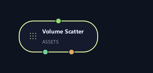 Volume Scatter graph node