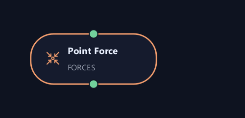 Point Force graph node