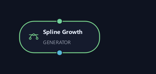 Spline Growth graph node